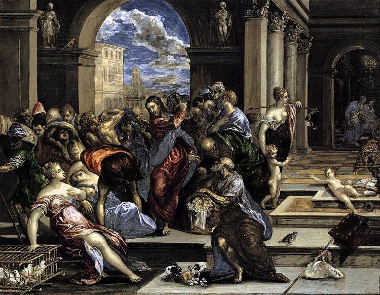 The Purification of the Temple, El Greco